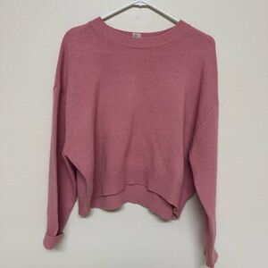H&M Dusty Rose Crew Neck Sweater